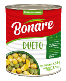 Dueto (Ervilha e Milho) Bonare Lata 1,7 Kg