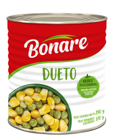 Dueto (Ervilha e Milho) Bonare Lata 170g