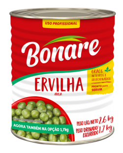 Ervilha Bonare Lata 1,7kg